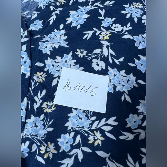 Time & Tru Cuffed Short Sleeve Belted Floral Shift Dress Size S ( 4-6) - Picture 12 of 12